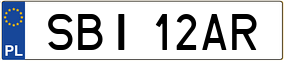 Truck License Plate